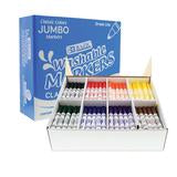 BAZIC 8 Color Broad Line Jumbo Washable Markers Classroom Pack (200 Ct) Sold in 6 Units