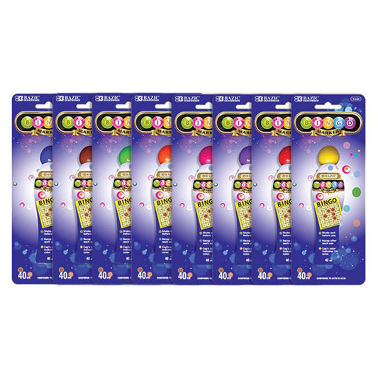 BAZIC Assorted Color 40 ml Bingo Marker Sold in 24 Units