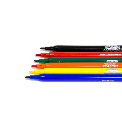 BAZIC 12 Fine Line Washable Watercolor Markers Sold in 24 Units