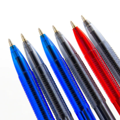 BAZIC GX-8 Red Oil-Gel Ink Pen (6/Pack) Sold in 24 Units
