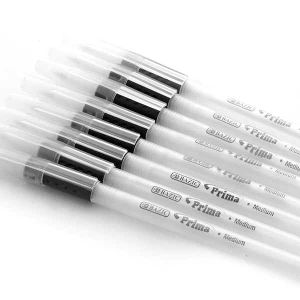 BAZIC Prima Black Stick Pen W/ Cushion Grip (8/Pack) Sold in 24 Units