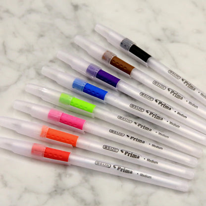 BAZIC 8 Color Prima Stick Pen w/ Cushion Grip Sold in 24 Units