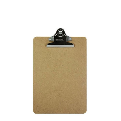 BAZIC Memo Size Hardboard Clipboard w/ Sturdy Spring Clip Sold in 24 Units