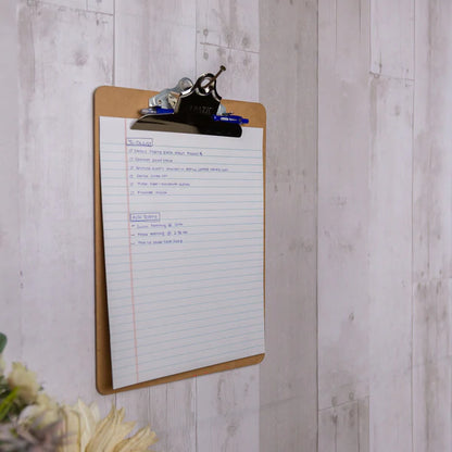 BAZIC Memo Size Hardboard Clipboard w/ Sturdy Spring Clip Sold in 24 Units