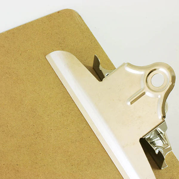 BAZIC Memo Size Hardboard Clipboard w/ Sturdy Spring Clip Sold in 24 Units