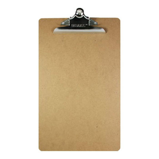 BAZIC Legal Size Hardboard Clipboard W/ Sturdy Spring Clip Sold in 24 Units