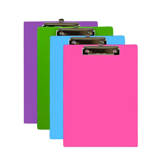 BAZIC Bright Color PVC Standard Clipboard w/ Low Profile Clip Sold in 48 Units