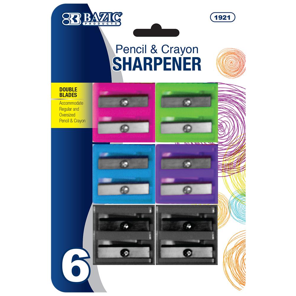BAZIC Dual Blades Square Sharpener (6/Pack) Sold in 12 Units