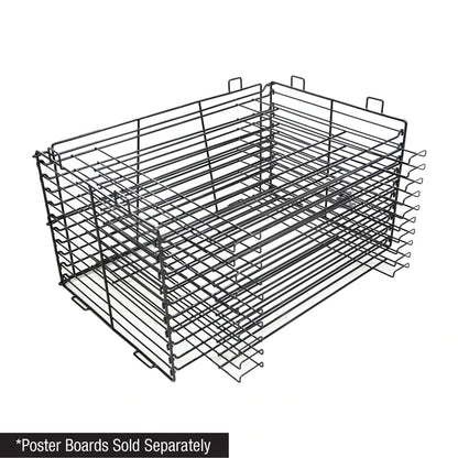 BAZIC 22" x 28" 10-Slot Foam/Poster Board Display Rack (Rack Only)