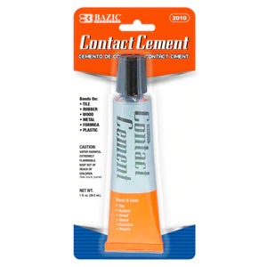 BAZIC 1 Oz. (30mL) Contact Cement Adhesive Sold in 24 Units