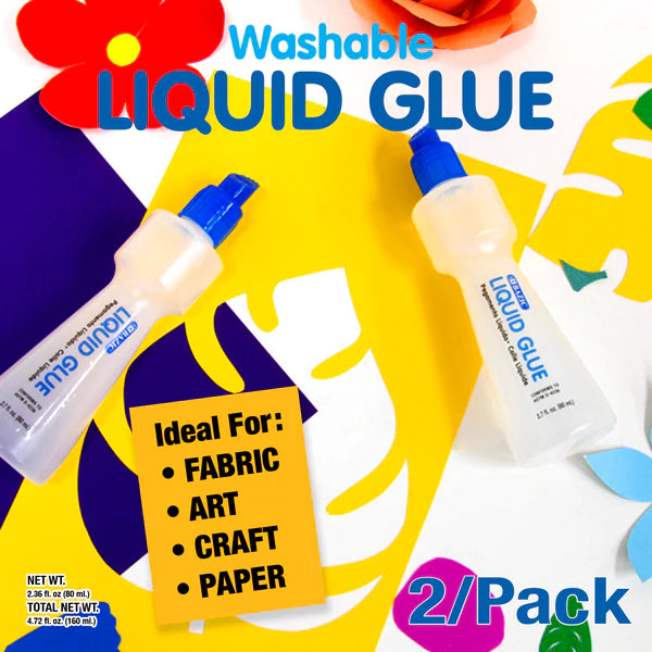 BAZIC 3.38 Oz. (100 mL) Stationery Clear Glue (2/Pack) Sold in 24 Units