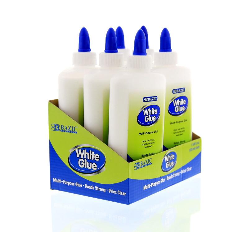 BAZIC 7 5/8 Oz. (225 mL) Jumbo White Glue Sold in 24 Units