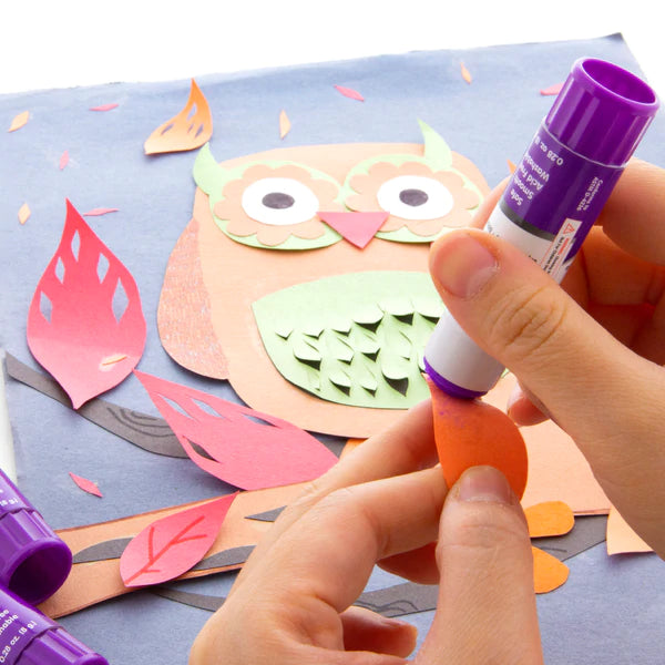 BAZIC 21g / 0.7 Oz. Large Washable Purple Glue Stick (2/Pack) Sold in 24 Units