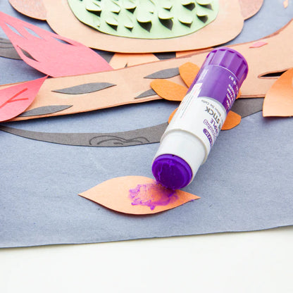 BAZIC 21g / 0.7 Oz. Large Washable Purple Glue Stick (2/Pack) Sold in 24 Units