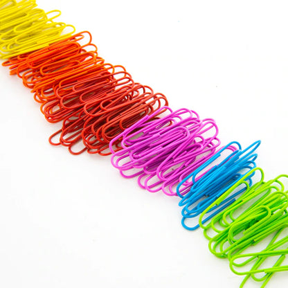 BAZIC Jumbo (50mm) Color Paper Clips (100/Pack) Sold in 24 Units