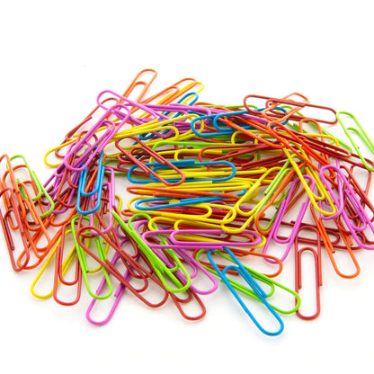 BAZIC Jumbo (50mm) Color Paper Clips (100/Pack) Sold in 24 Units
