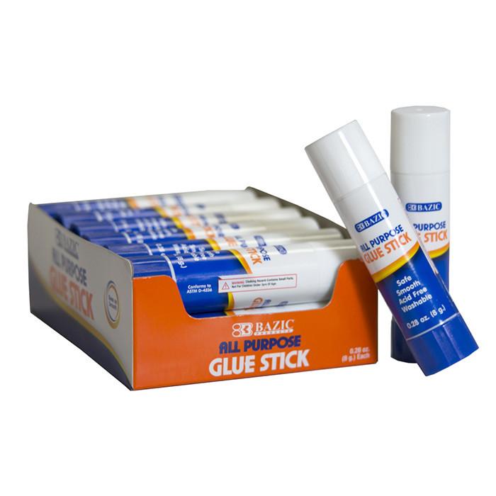 BAZIC 8g / 0.28 Oz. Premium Small Glue Stick Sold in 12 Units