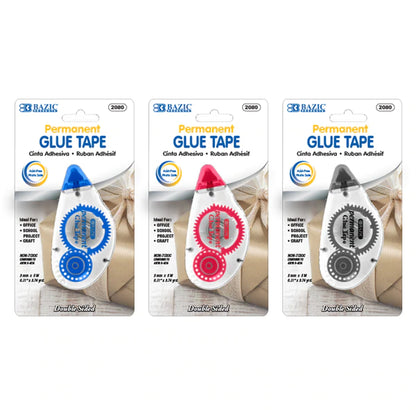 BAZIC 8 mm x 8 m Permanent Glue Tape Sold in 24 Units
