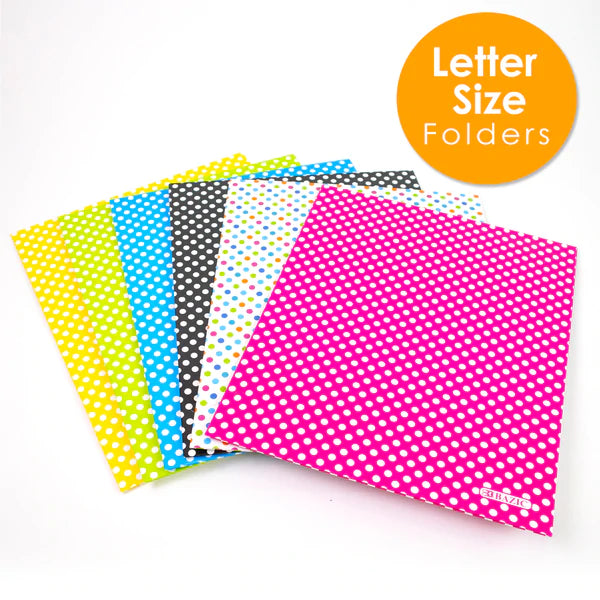 BAZIC Polka Dot 2-Pocket Portfolios Sold in 48 Units