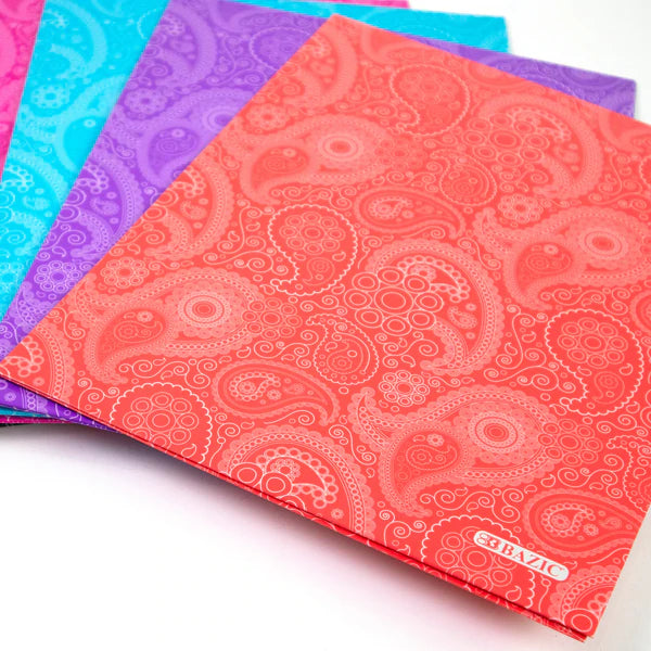 BAZIC Paisley 2-Pocket Portfolios Sold in 48 Units