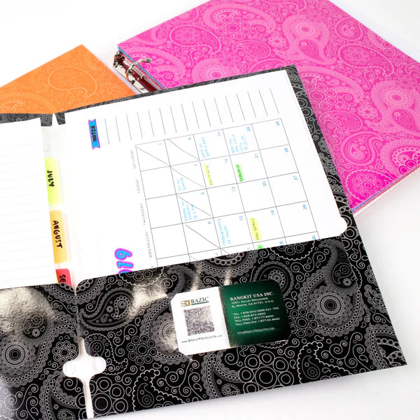 BAZIC Paisley 2-Pocket Portfolios Sold in 48 Units