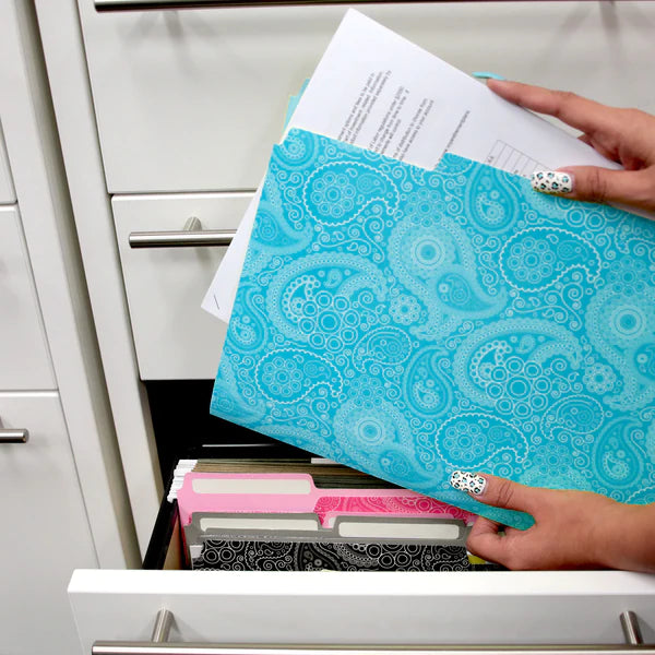BAZIC Paisley 2-Pocket Portfolios Sold in 48 Units