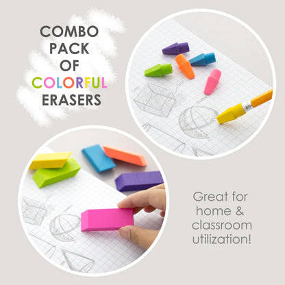 BAZIC Neon Eraser Sets (12/Pack) Sold in 24 Units