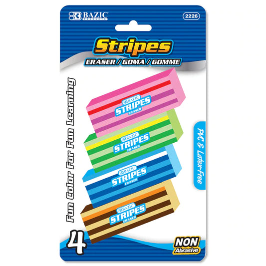 BAZIC Fashion Eraser (4/Pack) Sold in 24 Units