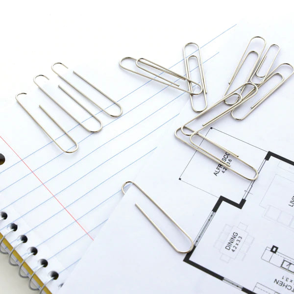 BAZIC No.1 Regular (33mm) Silver Paper Clips (200/Pack) Sold in 24 Units