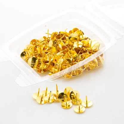 BAZIC Brass (Gold) Thumb Tack (200/Pack) Sold in 24 Units