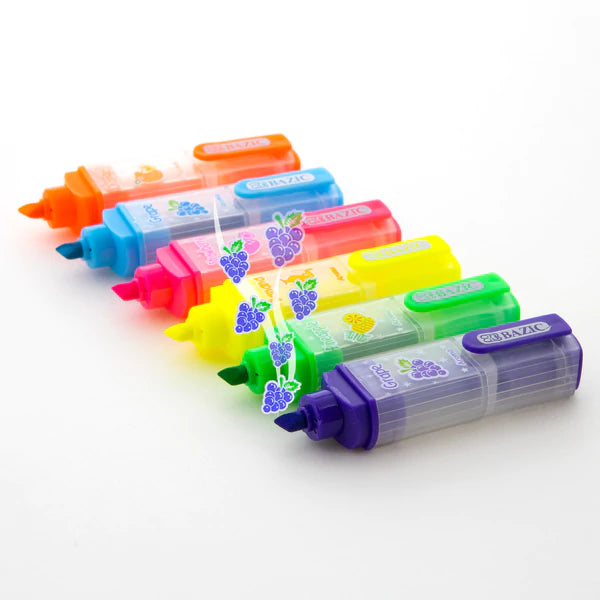 BAZIC Fruit Scented Mini Highlighters (6/Pack) Sold in 24 Units