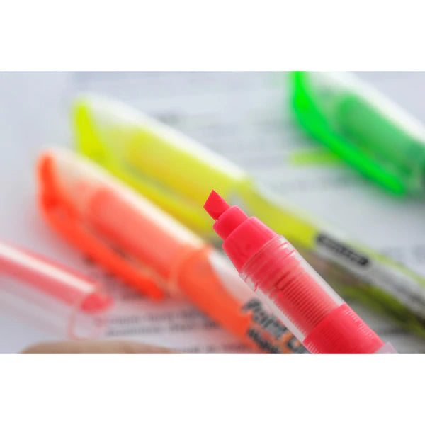 BAZIC Pen Style Fluorescent Color Liquid Highlighters (4/Pack) Sold in 24 Units