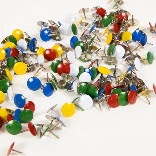 BAZIC Assorted Color Thumb Tack (200/Pack) Sold in 24 Units