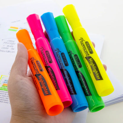 Desk Style Fluorescent Highlighters (12/Box) Sold in 12 Units