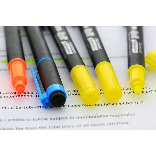 BAZIC Double Tip Fluorescent Highlighters (5/Pack) Sold in 24 Units