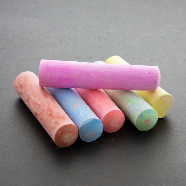 BAZIC Jumbo Assorted Color Chalk (15/Bucket) Sold in 24 Units