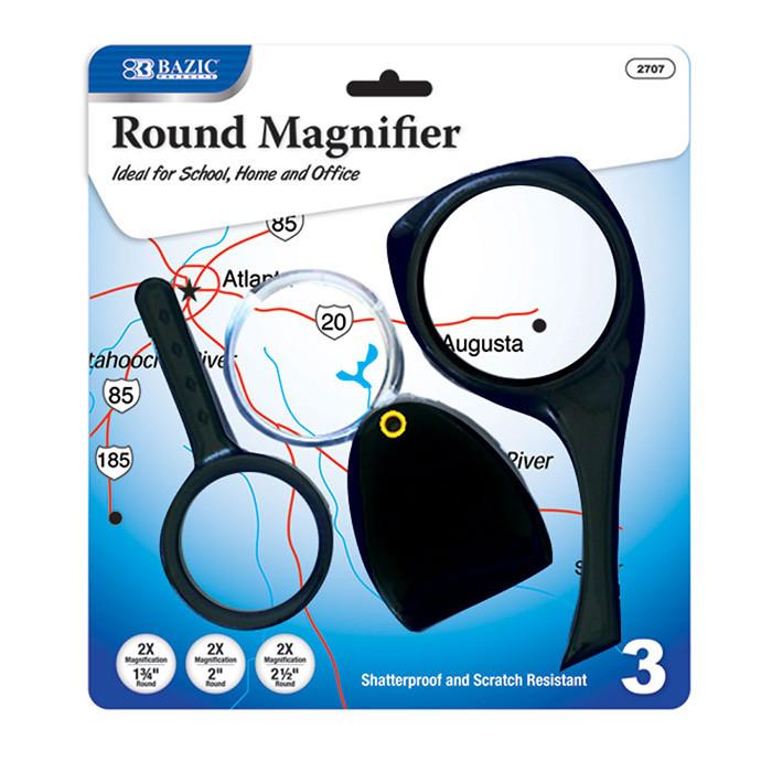 BAZIC 2x Magnifier Sets (3/Pack) Sold in 24 Units