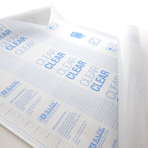 18" X 1.5 Yard Clear Self Adhesive Book Cover Sold in 48 Units