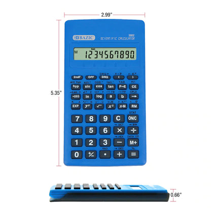 BAZIC 56 Function Scientific Calculator w/ Slide-On Case Sold in 12 Units