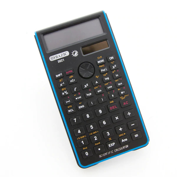 BAZIC 240 Function Fancy color Scientific Calculator w/ Slide-On Case Sold in 12 Units