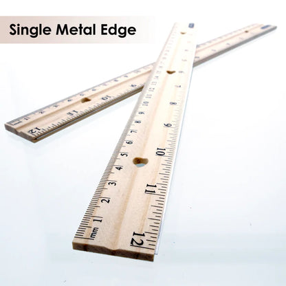 BAZIC 12" (30cm) Wooden Ruler Sold in 24 Units