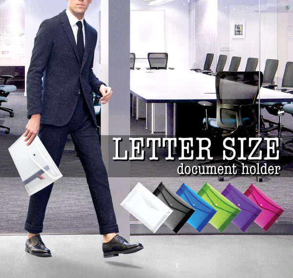 BAZIC V-Flap Letter Size Document Holder Sold on 24 Units