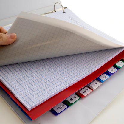 BAZIC 3-Ring Binder Dividers w/ 10 Insertable Color Tabs Sold in 24 Units