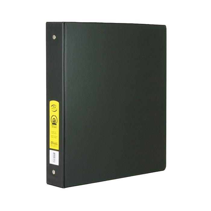 Bazic 1" Black 3-Ring Binder w/ 2 Pockets Sold in 24 Units