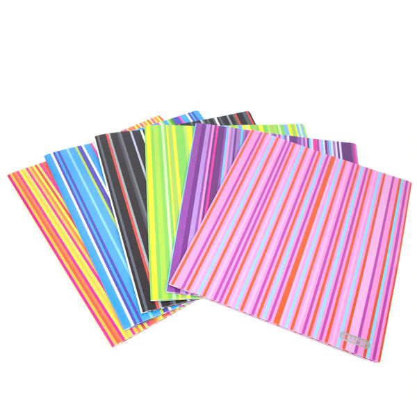 BAZIC Stripes 2-Pocket Poly Portfolio Sold in 48 Units