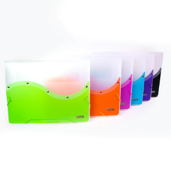 BAZIC Two Tone Letter Size Document Case Sold in 12 Units