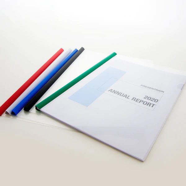 BAZIC Clear Front Report Covers w/ Sliding Bar (3/Pack) Sold in 12 Units