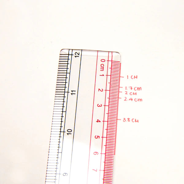 BAZIC Claro 12" (30cm) Transparent Plastic Ruler Sold in 24 Units