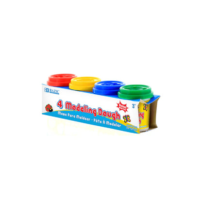 BAZIC 2oz Multi Color Modeling Dough (4/Pack) Sold in 36 Units