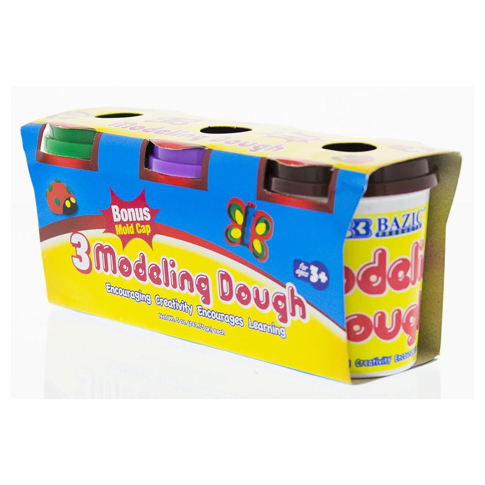 BAZIC 5oz Multi Color Modeling Dough (3/Pack) Sold in 24 Units